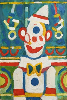 Jack Donovan, Clown in Ring Series I (1988) at Morgan O'Driscoll Art Auctions