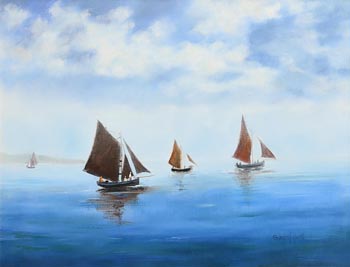 Sara Sue, Sailing in the Mist at Morgan O'Driscoll Art Auctions