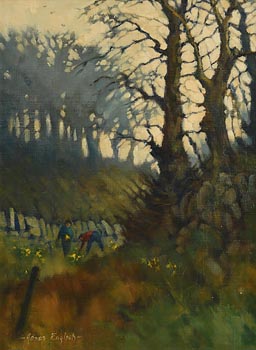 James English, Picking Wild Daffodils (1983) at Morgan O'Driscoll Art Auctions