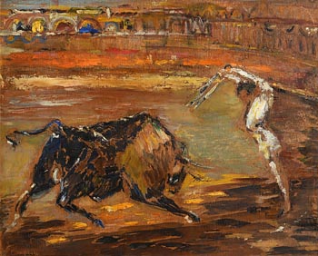 George Campbell, The Matador at Morgan O'Driscoll Art Auctions