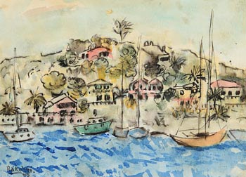Basil Ivan Rakoczi, Mediterranean Harbour (1972) at Morgan O'Driscoll Art Auctions