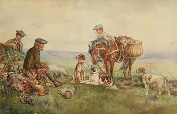 James Hardy, Scottish Hunting Party at Morgan O'Driscoll Art Auctions