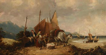 William Shayer, Selling the Catch at Morgan O'Driscoll Art Auctions