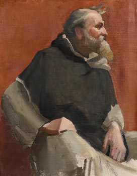Patrick Pye RHA (1929-2018), Seated Monk at Morgan O'Driscoll Art Auctions