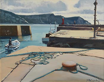 Cecil Maguire RHA RUA (1930-2020), Porteen Harbour, Achill Island, Co. Mayo at Morgan O'Driscoll Art Auctions