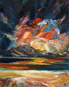 Red Sky West (Connemara) at Morgan O'Driscoll Art Auctions