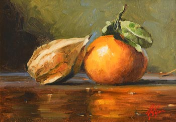 Mat Grogan, Still Life - Oranges at Morgan O'Driscoll Art Auctions