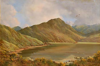 David Anthony Overend, The Hill Lough, Near Leenane, Connemara at Morgan O'Driscoll Art Auctions