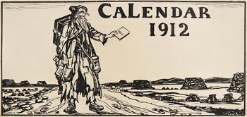 Jack Butler Yeats, The Bog Road 1912 (Calendar) at Morgan O'Driscoll Art Auctions