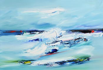 Majella O'Neill Collins, Stormy Seas, Sherkin Island (2021) at Morgan O'Driscoll Art Auctions