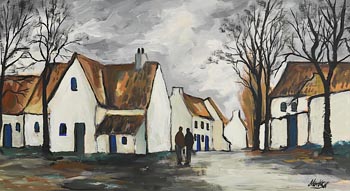 Markey Robinson, An Irish Village at Morgan O'Driscoll Art Auctions