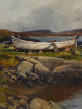 James English, Boats, Connemara at Morgan O'Driscoll Art Auctions
