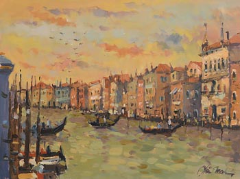Liam Treacy, Late Evening, Venice at Morgan O'Driscoll Art Auctions