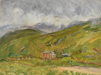 Estella Frances Solomons, Landscape with House from the Artist's Studio at Morgan O'Driscoll Art Auctions