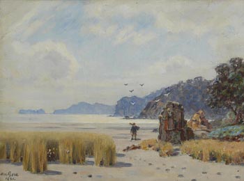 William Crampton, On the Beach, Brittany (1921) at Morgan O'Driscoll Art Auctions
