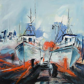 Paula McKinney, The Boatyard at Morgan O'Driscoll Art Auctions