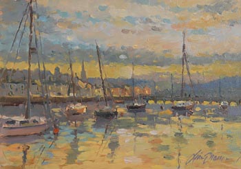 Liam Treacy, Wicklow Harbour at Morgan O'Driscoll Art Auctions