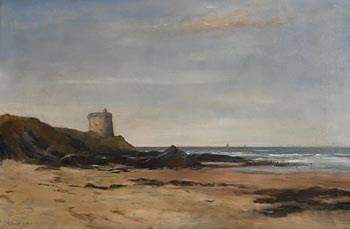 John Crampton Walker (1890-1942), Malahide Martello Tower (1920) at Morgan O'Driscoll Art Auctions