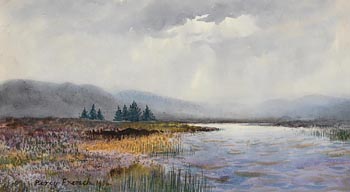 William Percy French, Evening Light, Connemara (1906) at Morgan O'Driscoll Art Auctions