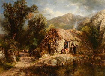 Frederick Henry Henshaw, An Irish Home in the Mountains of Kerry at Morgan O'Driscoll Art Auctions