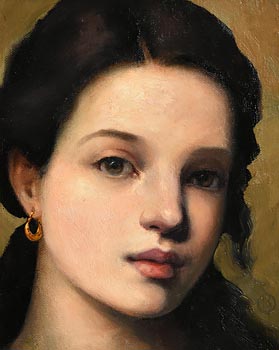 Ken Hamilton, Girl with the Gold Earring at Morgan O'Driscoll Art Auctions