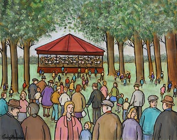 Gladys MacCabe, The Merry-Go-Round in the Park at Morgan O'Driscoll Art Auctions