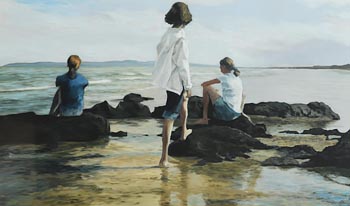 Ronan Goti, Waiting, Summer's Day, Portmarnock at Morgan O'Driscoll Art Auctions