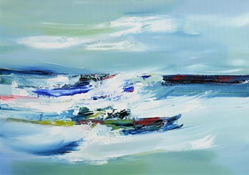 Majella O'Neill Collins, Sherkin Sea, North Harbour (2021) at Morgan O'Driscoll Art Auctions