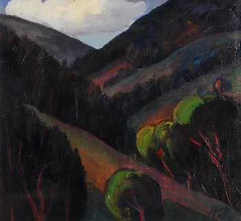 Peter Collis, Valley in Wicklow at Morgan O'Driscoll Art Auctions