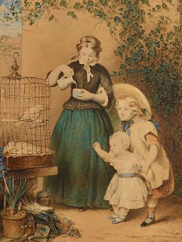 William Mulready, Inquisitive Children (1850) at Morgan O'Driscoll Art Auctions