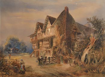 William Bingham McGuinness, Continental Village (1872) at Morgan O'Driscoll Art Auctions
