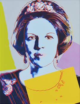 Andy Warhol, Queen Beatrix from the Reigning Queen Series at Morgan O'Driscoll Art Auctions