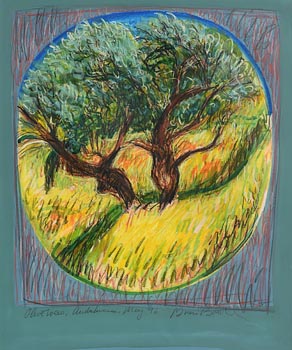 Brian Bourke, Olive Trees, Andalucia (1996) at Morgan O'Driscoll Art Auctions
