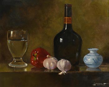 Padraig Lynch, Still Life with Bottle (1995) at Morgan O'Driscoll Art Auctions