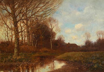Pieter Ten Cate, Woodland Stream at Morgan O'Driscoll Art Auctions