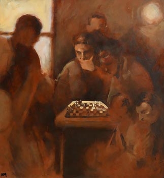 Noel Murphy, Chess Players (1994) at Morgan O'Driscoll Art Auctions