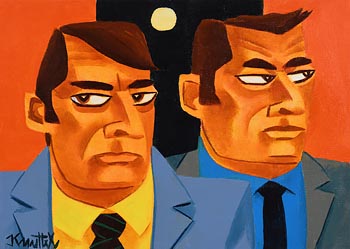 Graham Knuttel (1954-2023), The Bodyguards at Morgan O'Driscoll Art Auctions