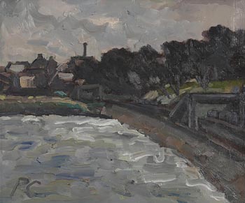 Peter Collis, Railway by the Sea, Monkstown at Morgan O'Driscoll Art Auctions