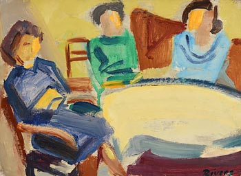 Elizabeth Rivers, Afternoon Chat at Morgan O'Driscoll Art Auctions