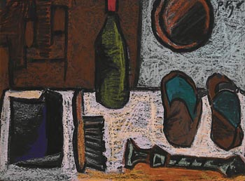 Patrick Pye, Still Life with Slippers (c.1950s) at Morgan O'Driscoll Art Auctions