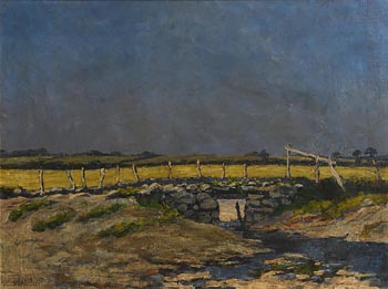John Crampton, Evening Landscape at Morgan O'Driscoll Art Auctions