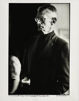 John Minihan, Samuel Beckett Drinking a Glass of Guinness, Riverside Studios, London (1984) at Morgan O'Driscoll Art Auctions