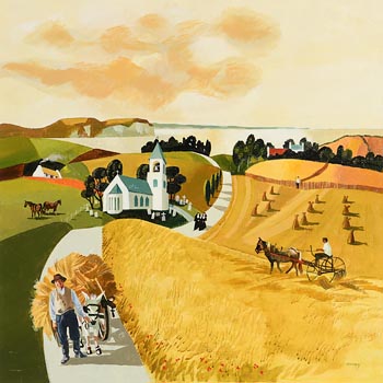 Desmond Kinney, Bringing Home the Hay at Morgan O'Driscoll Art Auctions