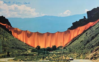 Christo, Christo Valley Curtain, Grand Hogback Rifle, Colorado (1970/1972) at Morgan O'Driscoll Art Auctions