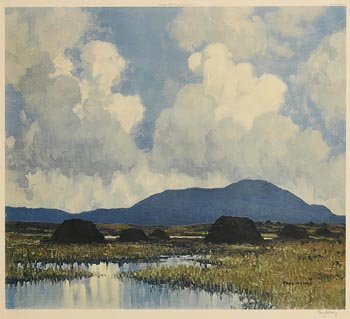 Paul Henry, Peat Stacks, Connemara at Morgan O'Driscoll Art Auctions