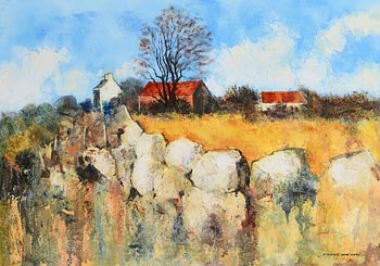 Denis Orme Shaw, Farmstead, West of Ireland at Morgan O'Driscoll Art Auctions
