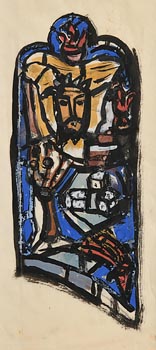 Evie Hone, Design for the Crucifixion, St. Mary's, Downe, Kent (1949) at Morgan O'Driscoll Art Auctions
