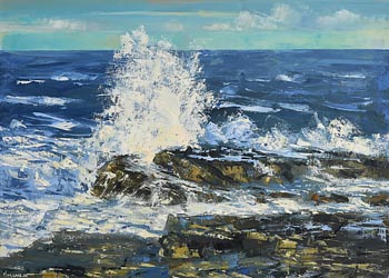 Henry Morgan, Stormy Day, Kilkee (2021) at Morgan O'Driscoll Art Auctions