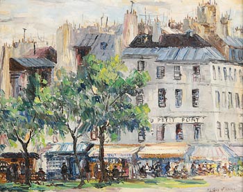 Fergus O'Ryan, Place du Petit Pont, Paris at Morgan O'Driscoll Art Auctions
