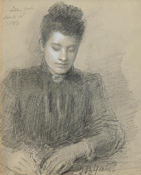 John Butler Yeats, Lily Yeats (1889) at Morgan O'Driscoll Art Auctions